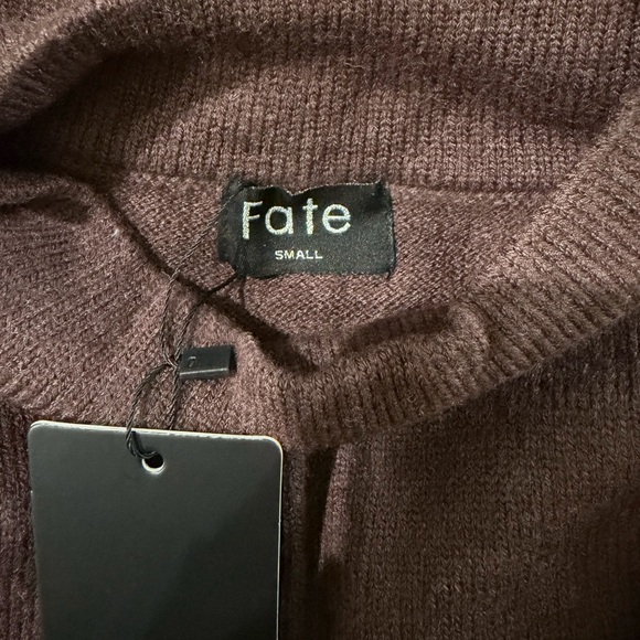 Fate Mocha Knit Sweater Dress - Picture 5 of 6